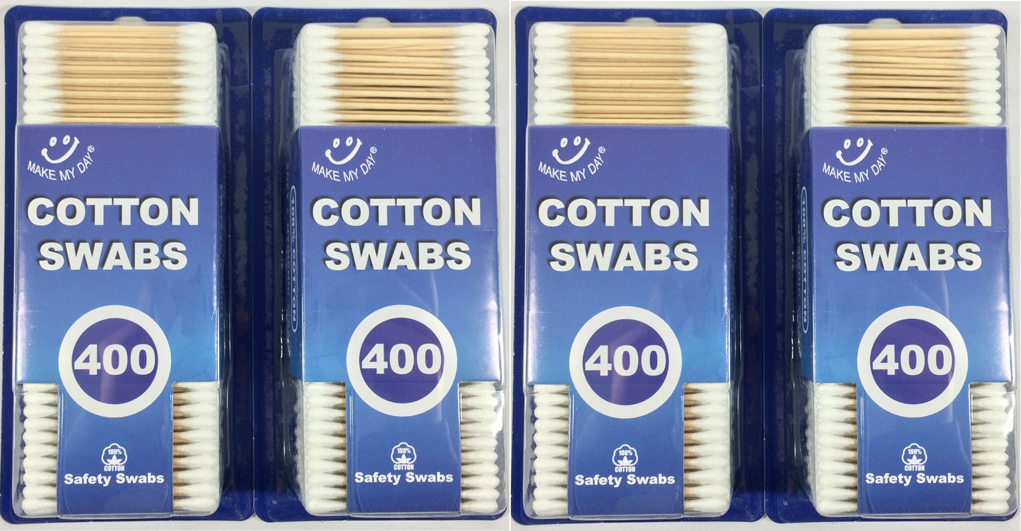 Wooden Cotton Swabs 100% Cotton Double Tipped Cotton Buds Wood Stick